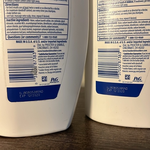2X Head & Shoulders Purely Gentle 2 in 1 Shampoo 700ml 23.7 fl oz Exp 12/20 - Picture 3 of 3